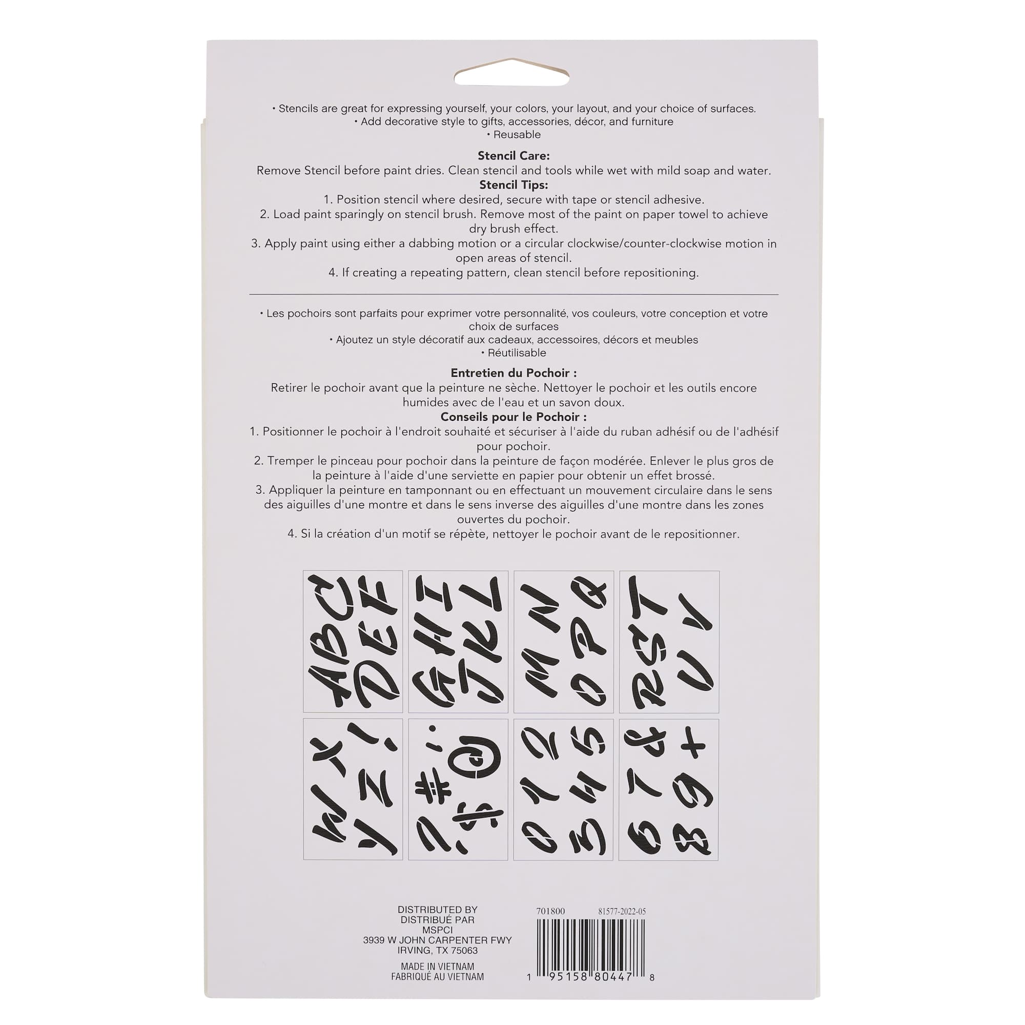 3" Handwritten Alphabet Stencils by Craft Smart®